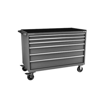 Champion Tool Storage Tool Cabinet, 6 Drawer, Dark Gray, 56-1/2 in W x 28-1/2 in D x 43-1/4 in H, D15000601ILCMB8RT-DG D15000601ILCMB8RT-DG